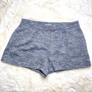 1.STATE blue white fringe tweed shorts size 8